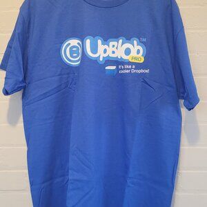 MSCHF UpBlob Pro T-Shirt Large Blue Drop #119 Dropbox Parody PowerBlobbing